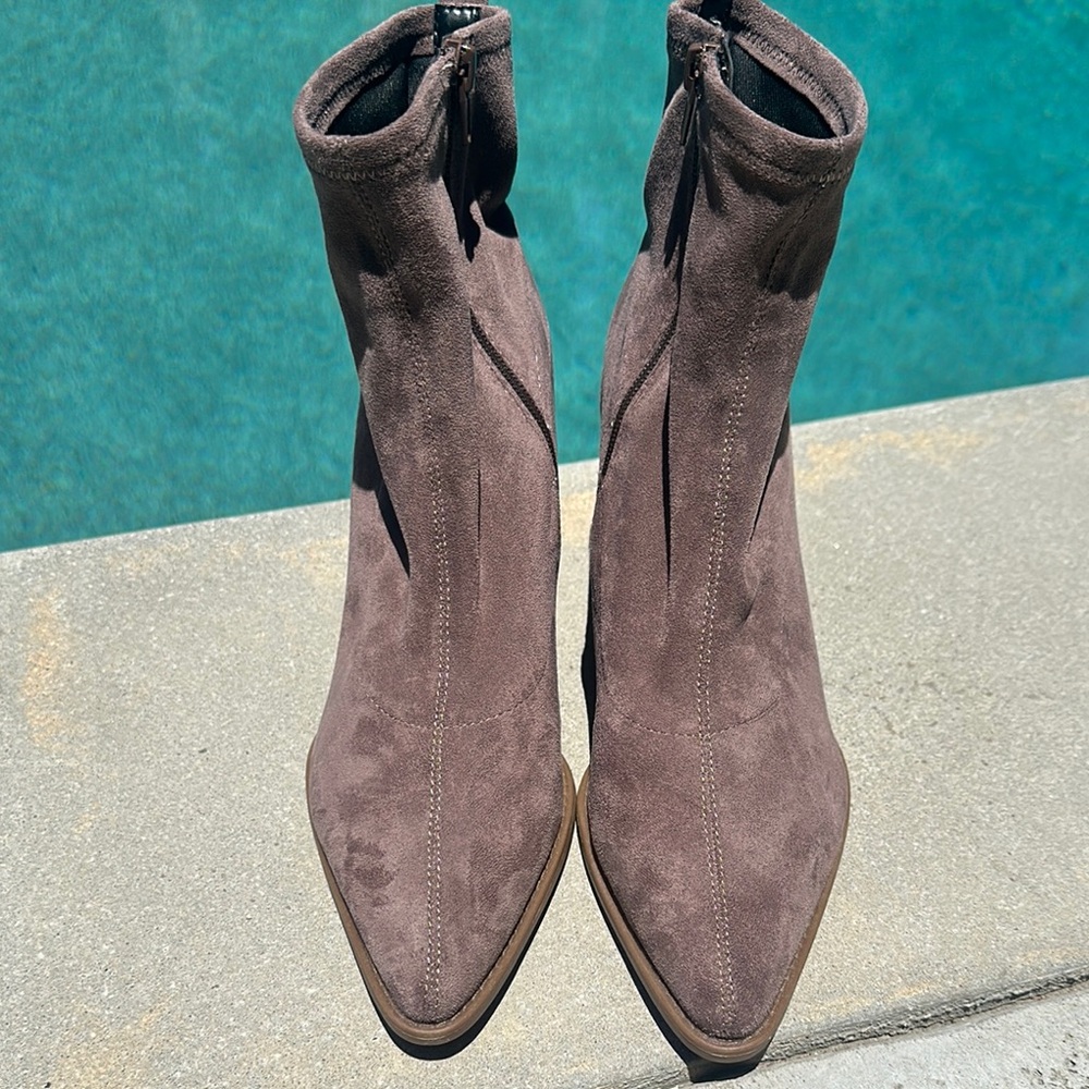 Soul Naturalizer Women Mauve Western Ankle Booties Melodi Size US 10W - Picture 3 of 8